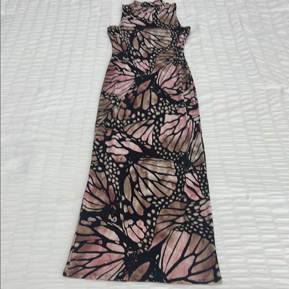 Fashion Nova Butterfly Print Bodycon Dress - XS